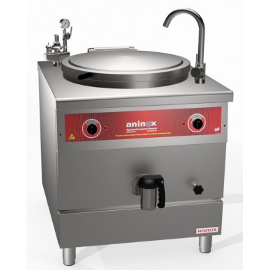 Electric boiling pot - indirect heating - capacity 150 liters